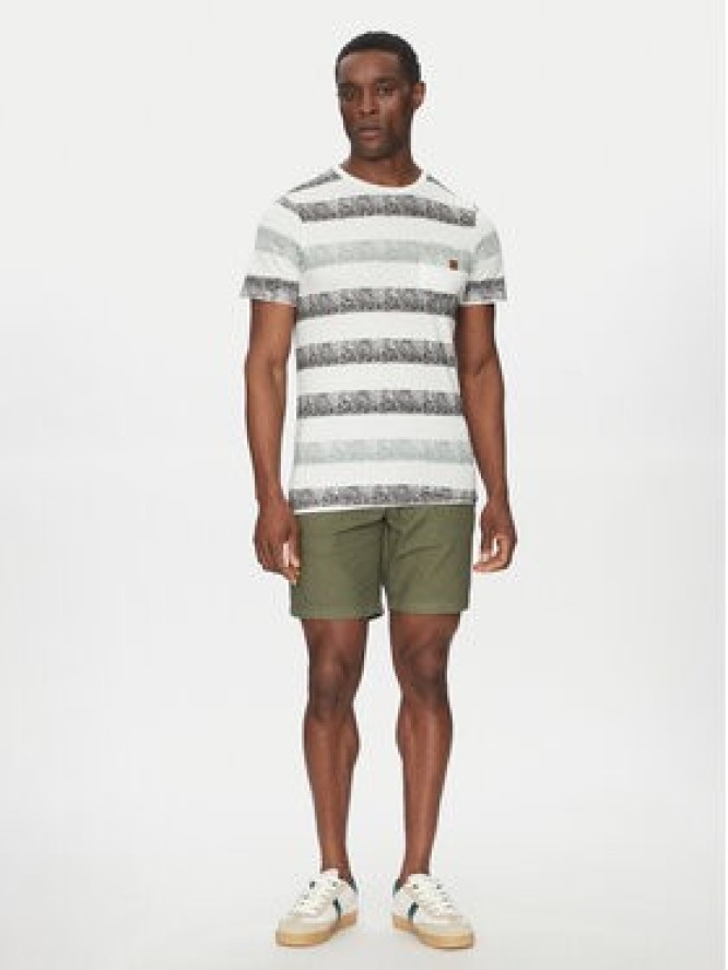 INDICODE Szorty materiałowe Wamo 70-728 Zielony Slim Fit