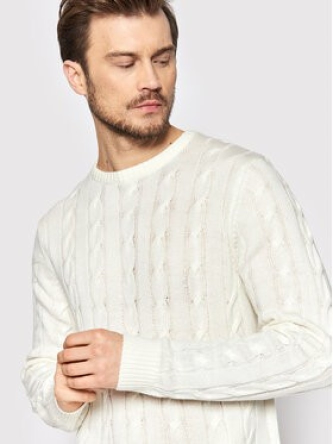 Brave Soul Sweter MK-181MAOC Beżowy Regular Fit