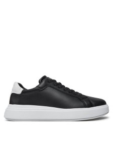 Calvin Klein Sneakersy Low Top Lace Up Lth HM0HM01016 Czarny