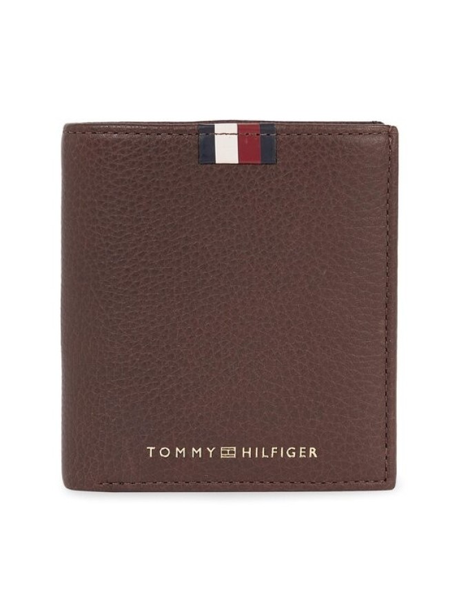 Tommy Hilfiger Portfel męski Th Corp Leather Trifold AM0AM11597 Brązowy