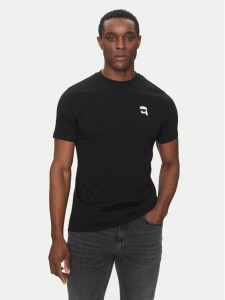 KARL LAGERFELD T-Shirt 755710 500224 Czarny Regular Fit