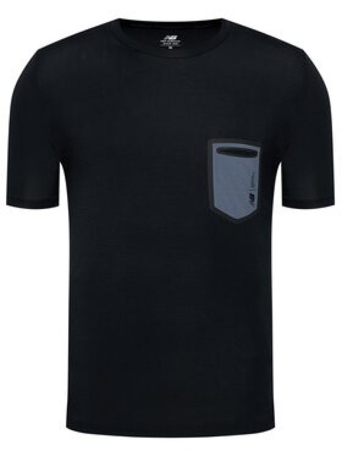 New Balance T-Shirt MT03173 Czarny Regular Fit