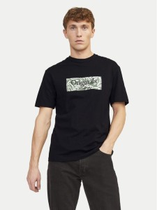 Jack&Jones T-Shirt Lafayette 12250436 Czarny Relaxed Fit