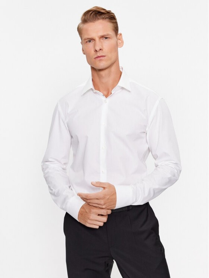 Hugo Koszula Koey 50500217 Biały Slim Fit