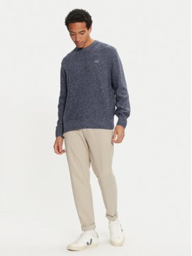 Lacoste Sweter AH2920 Granatowy Regular Fit