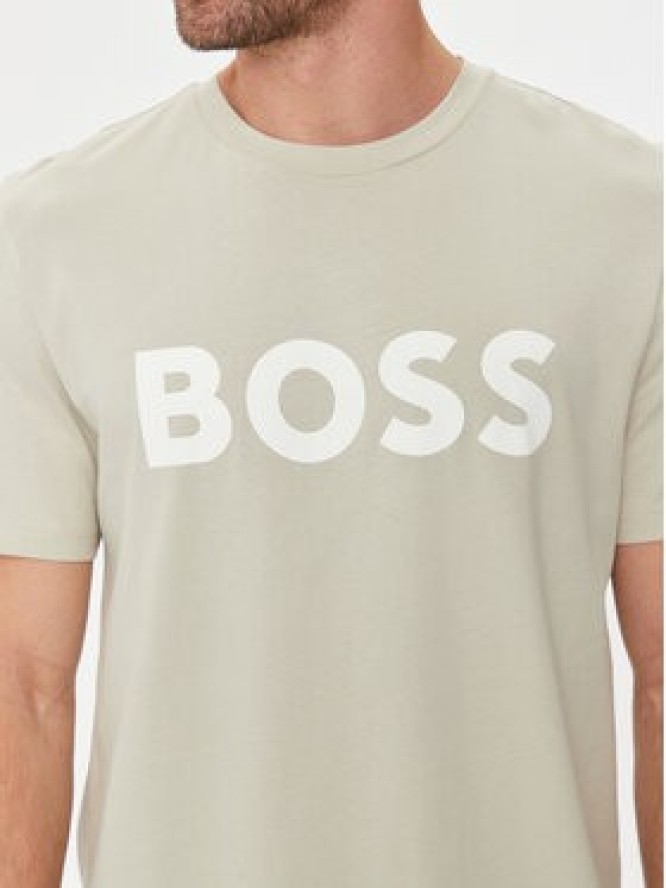 Boss T-Shirt Thinking 1 50481923 Beżowy Regular Fit