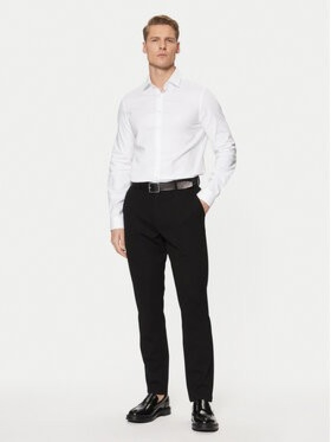 Calvin Klein Koszula K10K113851 Biały Slim Fit