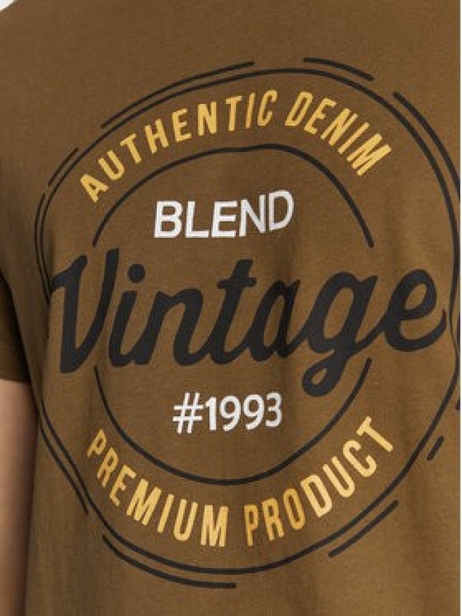Blend T-Shirt 20714811 Zielony Regular Fit