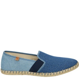 MATERIAŁOWE ESPADRYLE MĘSKIE 433-25193 JEANS