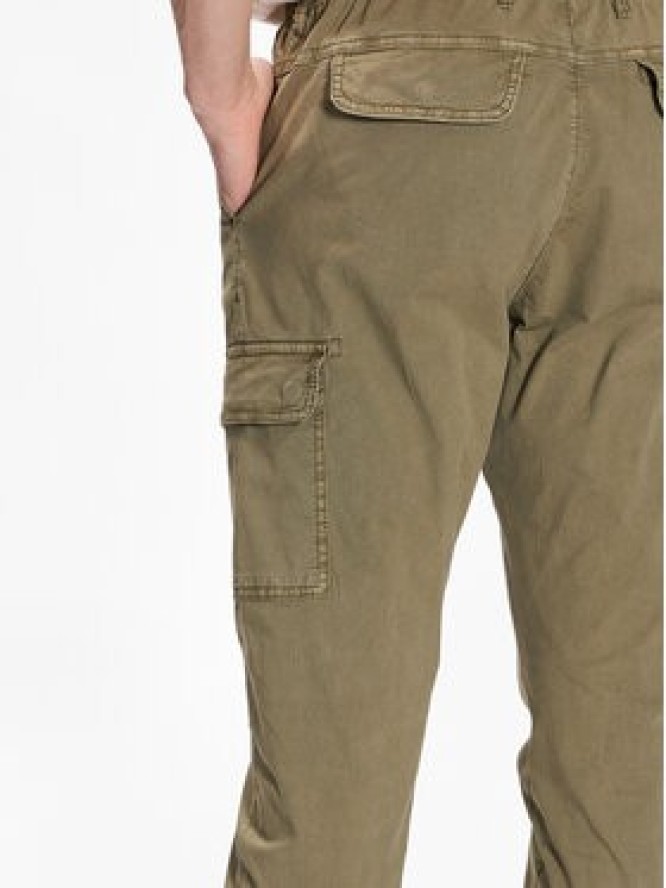 INDICODE Spodnie materiałowe Umut 60-320 Zielony Regular Fit