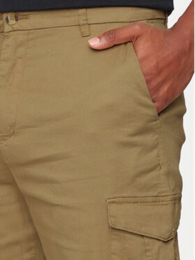Brave Soul Spodnie materiałowe MTR-CLARKSONSTN Beżowy Straight Fit