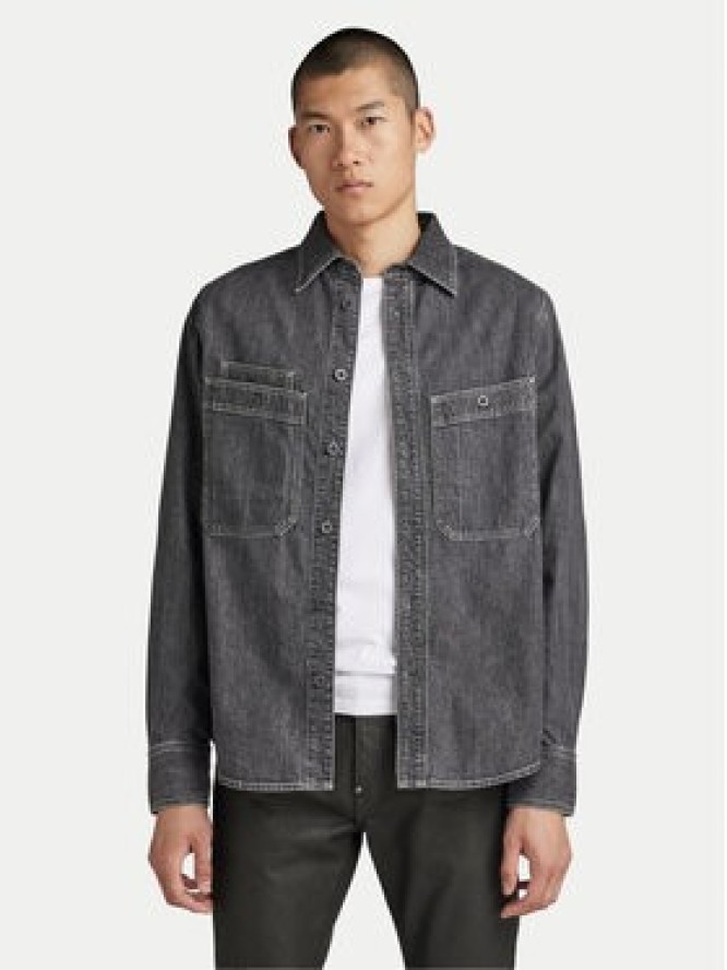 G-Star Raw Koszula jeansowa Nimes D23009-D540 Szary Regular Fit