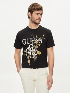 Guess T-Shirt M4GI53 K9RM1 Czarny Slim Fit