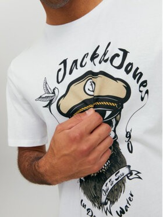 Jack&Jones T-Shirt Roxbury 12227779 Biały Regular Fit