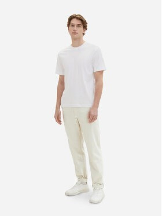 Tom Tailor Komplet 2 t-shirtów 1037741 Biały Regular Fit