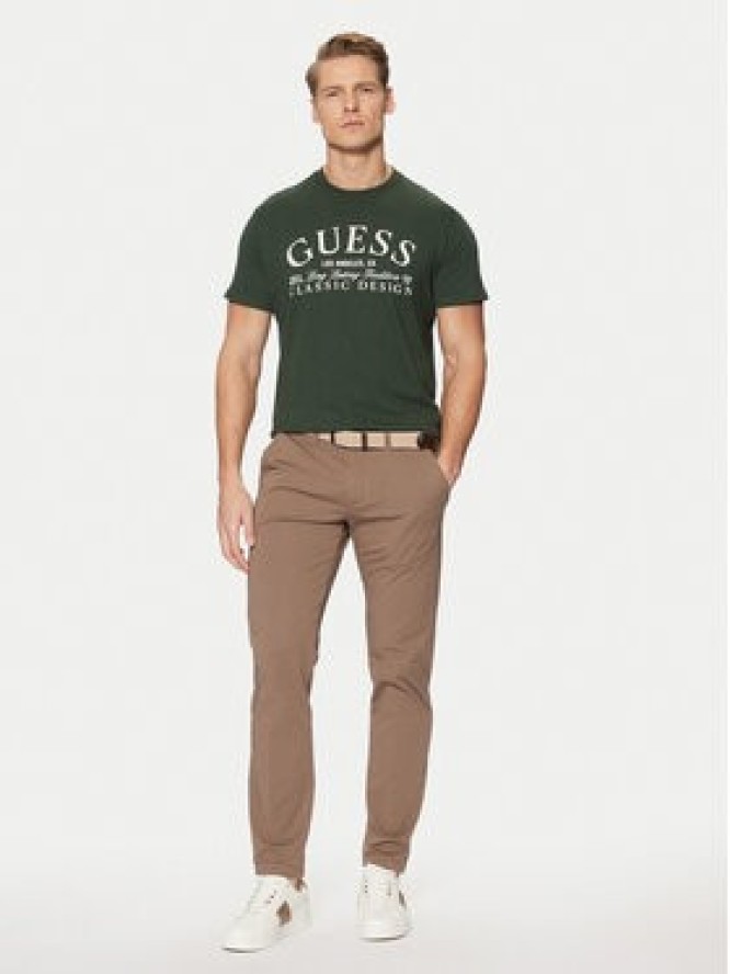 Guess T-Shirt M5RI43 K9RM1 Zielony Regular Fit