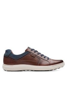 Clarks Sneakersy Mapstone Lace 26176886 Brązowy