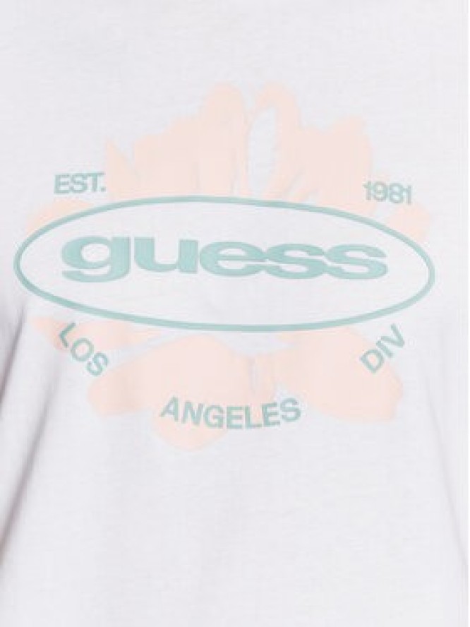 Guess T-Shirt Logo M3GI61 K9RM1 Biały Slim Fit