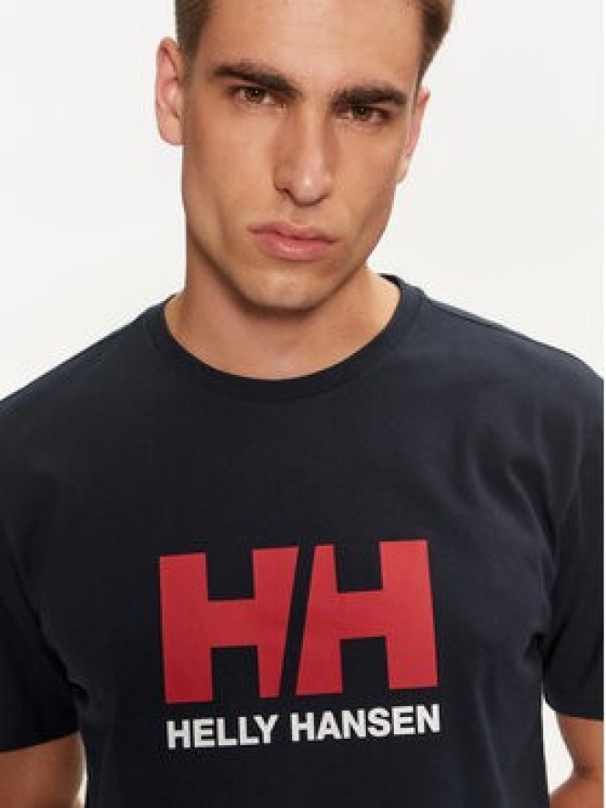 Helly Hansen T-Shirt Logo 30396 Granatowy Regular Fit