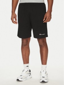 Champion Szorty sportowe 220306 Czarny Regular Fit
