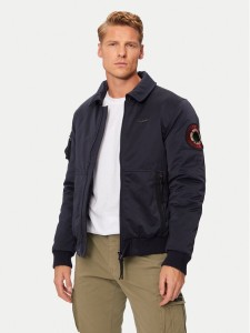 Aeronautica Militare Kurtka bomber 242AB2190CT3376 Granatowy Regular Fit