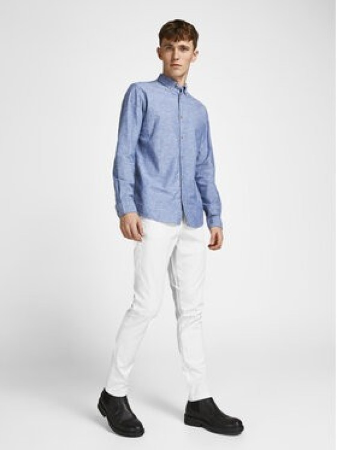 Jack&Jones Chinosy Marco 12150148 Biały Slim Fit