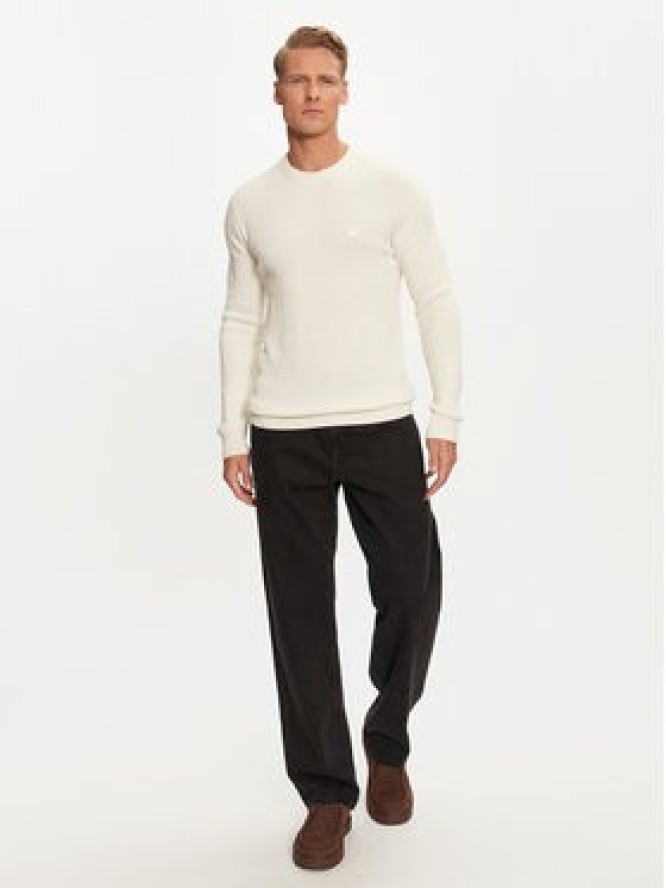 Calvin Klein Jeans Sweter J30J324598 Écru Regular Fit