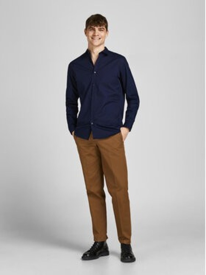 Jack&Jones Koszula 12201905 Granatowy Slim Fit