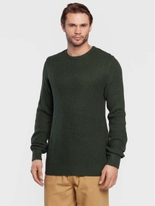 Brave Soul Sweter MK-162SLOVAKP Zielony Regular Fit