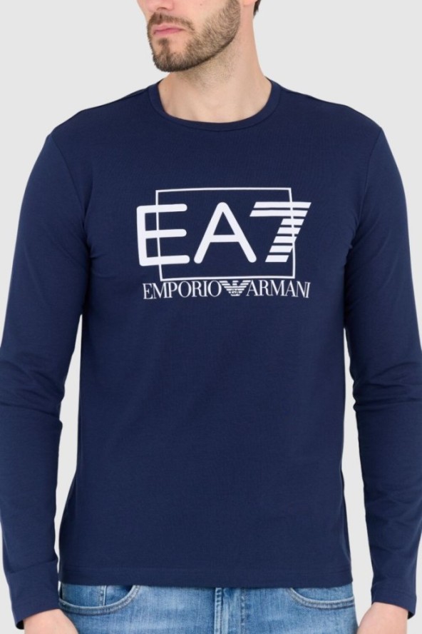 EA7 Longsleeve granatowy