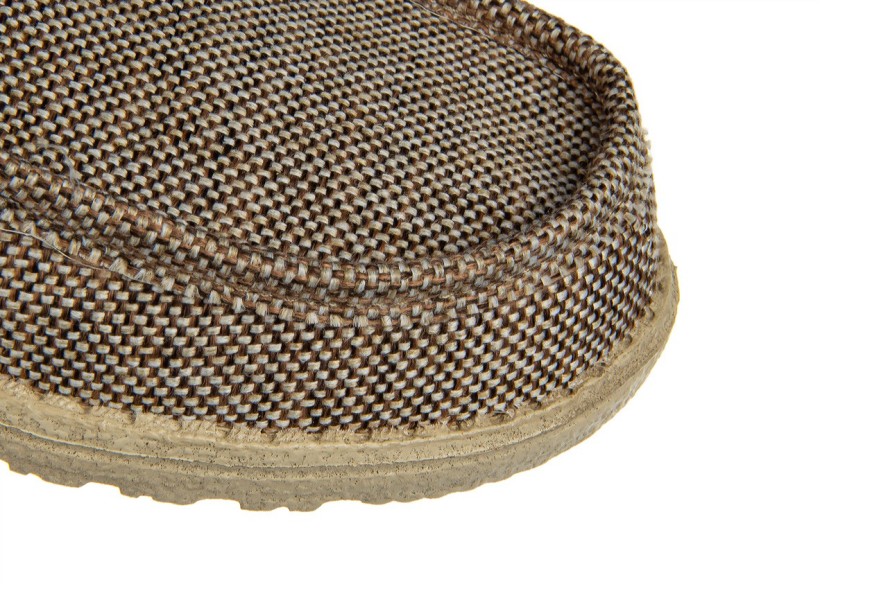 Półbuty HeyDude Wally Woven Tan 003286, Beżowy, Materiał