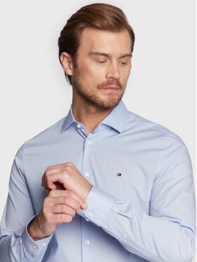 Tommy Hilfiger Koszula MW0MW25040 Błękitny Slim Fit