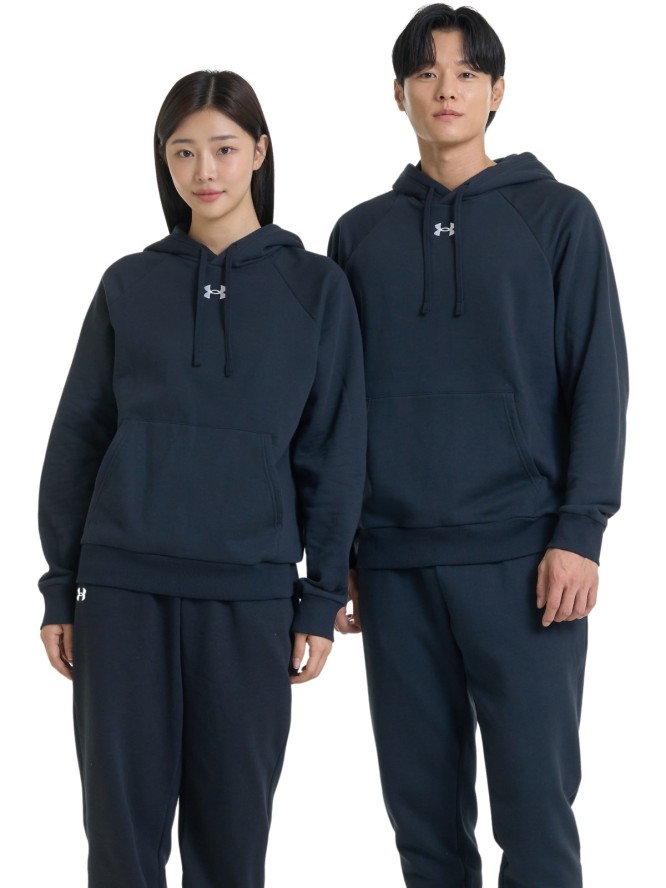 Bluza dresowa uniseks Under Armour UA Rival Fleece Hoodie - czarna