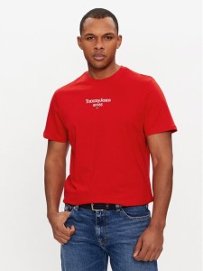 Tommy Jeans T-Shirt 85 Entry DM0DM18569 Czerwony Regular Fit