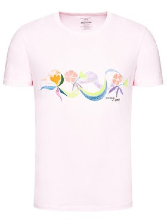 Vans T-Shirt CHRIS JOHANSON VN0A5EB5 Różowy Slim Fit