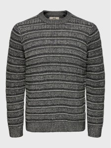 Only & Sons Sweter Ean Life 22023469 Szary Regular Fit