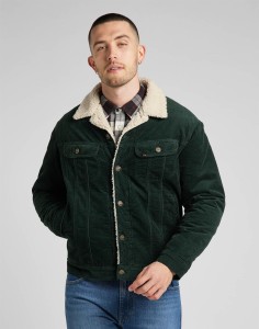 LEE SHERPA JACKET MĘSKA KURTKA SZTRUKSOWA SZTRUKS KELP L87AQEIN