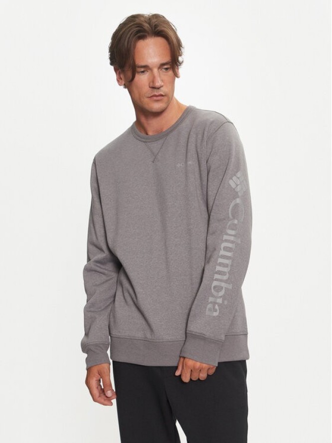 Columbia Bluza Logo Fleece 1884931 Szary Regular Fit