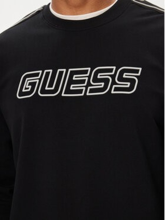 Guess Bluza Arlo Z4GQ24 K6ZS1 Czarny Regular Fit