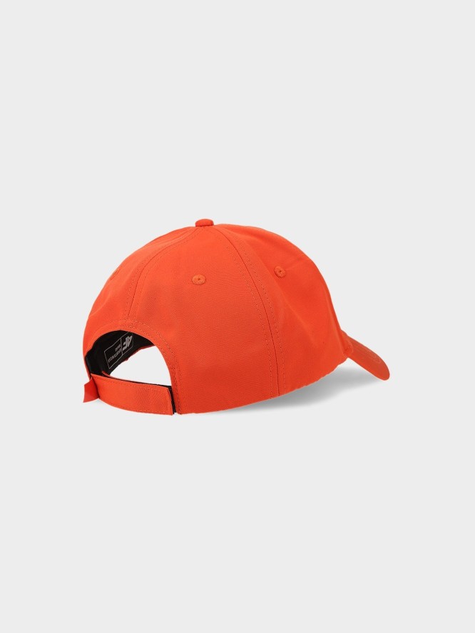 Czapka z daszkiem strapback męska - pomarańczowa