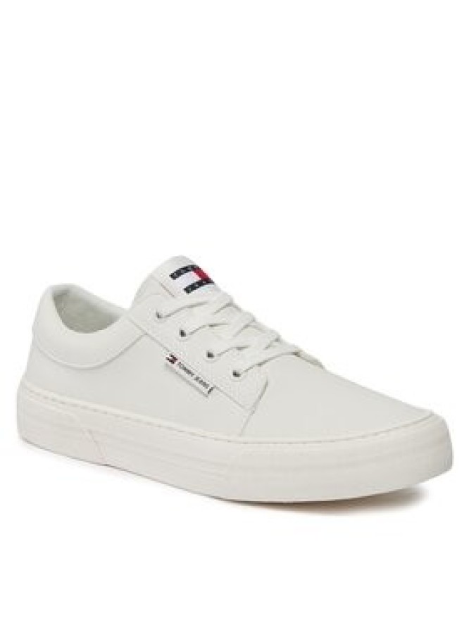 Tommy Jeans Sneakersy Tjm Vulc. Skate Derby Ess EM0EM01400 Écru