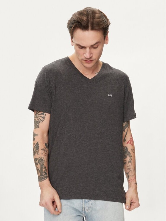 Gap T-Shirt 753771-01 Szary Regular Fit