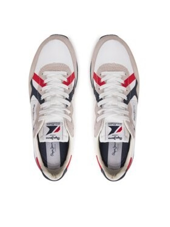 Pepe Jeans Sneakersy Brit Road M PMS40007 Biały