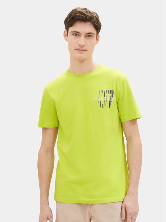 Tom Tailor Denim T-Shirt 1040838 Zielony Regular Fit
