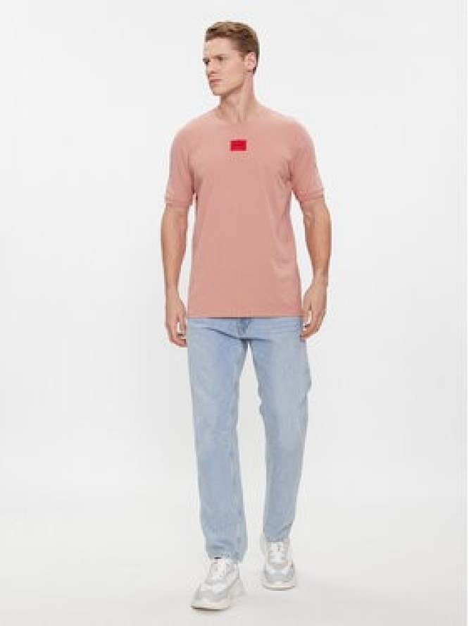 Hugo T-Shirt Diragolino212 50447978 Różowy Regular Fit