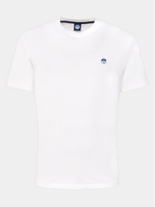 North Sails T-Shirt Bollo 692970 Biały Regular Fit