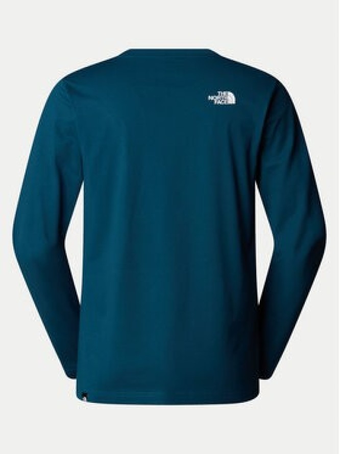 The North Face Longsleeve Simple Dome NF0A87QN Granatowy Regular Fit