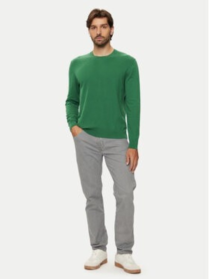 United Colors Of Benetton Sweter 10CVU1N60 Zielony Regular Fit