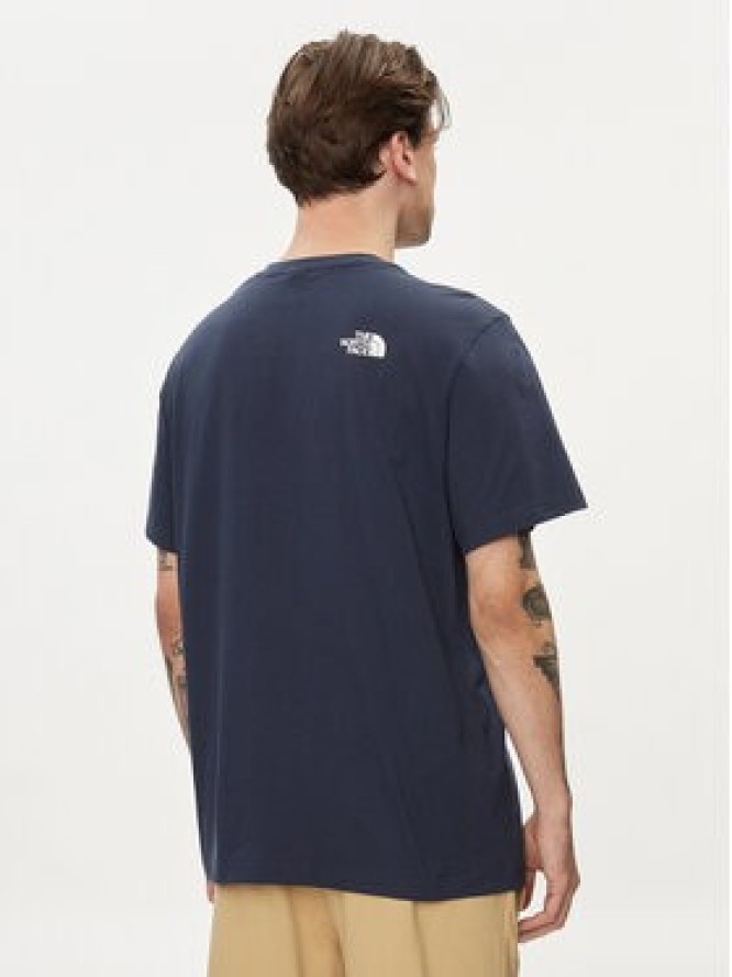 The North Face T-Shirt Simple Dome NF0A87NG Granatowy Regular Fit