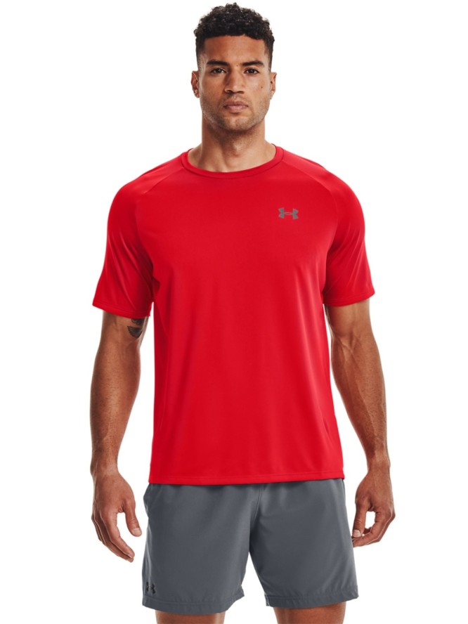 Koszulka treningowa męska UNDER ARMOUR Tech 2.0 SS Tee - czerwona